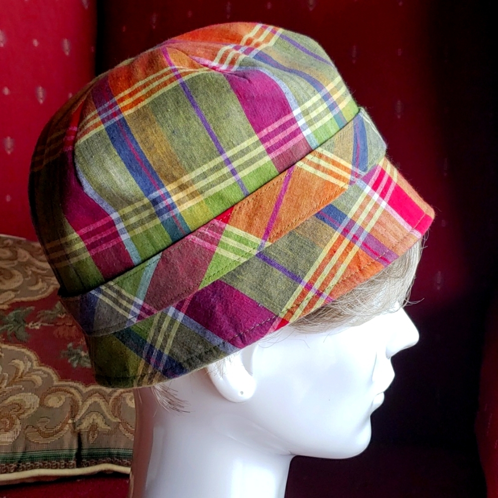 Host Pick 🎉🎉🎉 SAN DIEGO HAT COMPANY Plaid/Reversible Cloche Hat NWOT - Picture 7 of 14